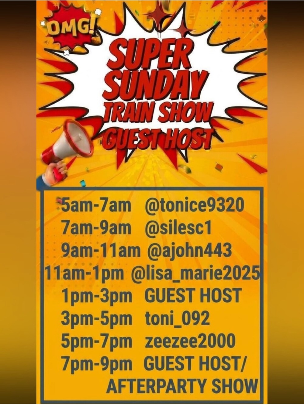 🦋SUPER SUNDAY TRAIN SHOW
Steals & Deals Bids Start @$15 & Under🦋
@lisa_marie2025